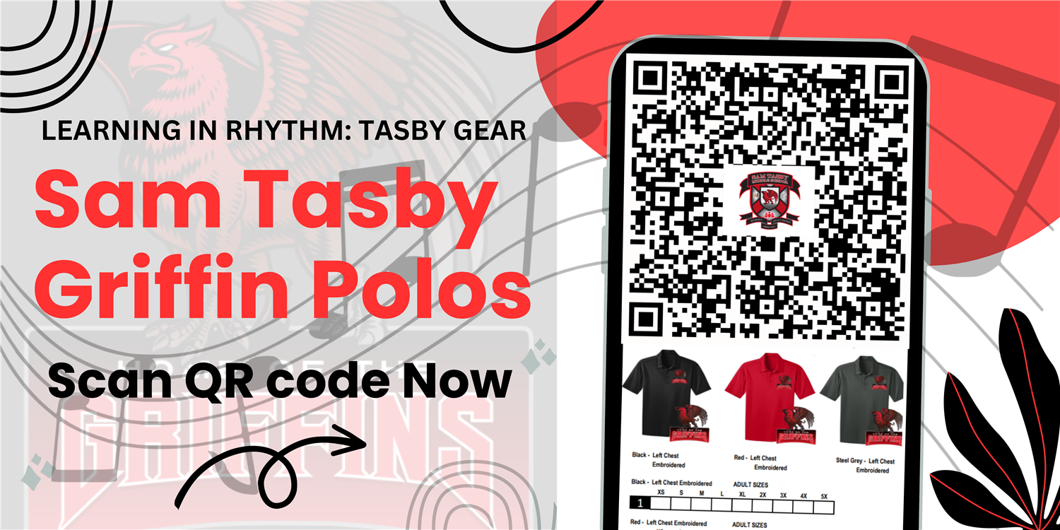 Learning In Rhythm: Tasby Gear Banner/QR code
